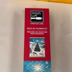 Artist’s Loft Christmas Paint-By-Number Kit Tree Snow Carolers  community diy
